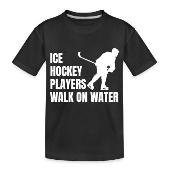 Joueur de hockey sur glace Fan de hockey Équipe de hockey sur glace Hockey sur glace - T-shirt bio Premium Enfant - noir - Devant