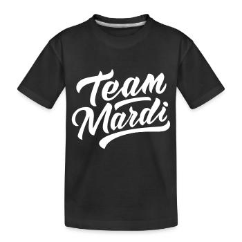 Team mardi - T-shirt bio Premium Enfant - noir - Devant
