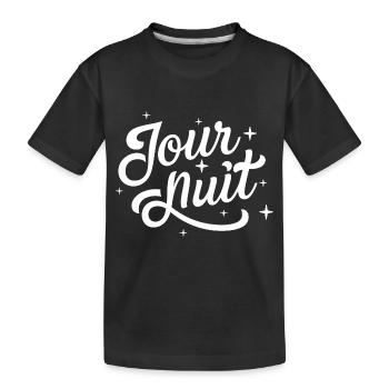 Jour nuit - T-shirt bio Premium Enfant - noir - Devant