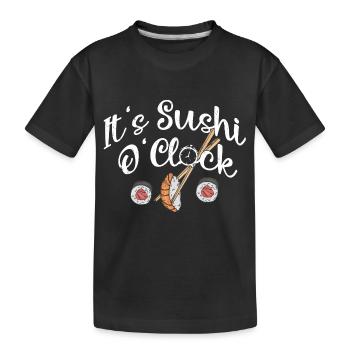C’est Sushi O Clock 2C’est Sushi O’Clock Japonais Fo - T-shirt bio Premium Enfant - noir - Devant