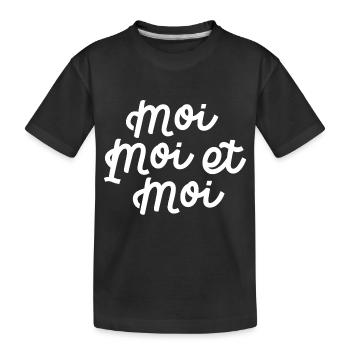 Moi moi et moi - T-shirt bio Premium Enfant - noir - Devant