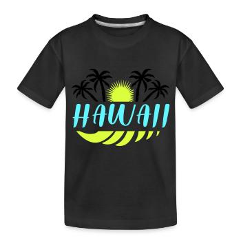 Hawaï - T-shirt bio Premium Enfant - noir - Devant