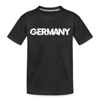 Germany Back - Kids' Premium Organic T-Shirt - black - Front
