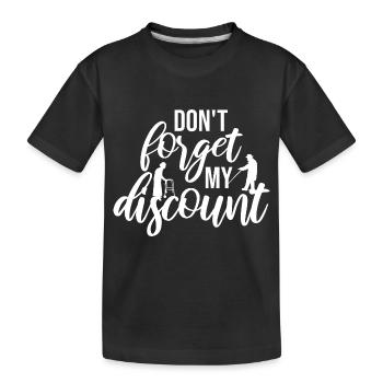N’oubliez pas ma réduction drôle sarcastique senior - T-shirt bio Premium Enfant - noir - Devant