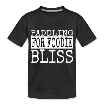 Conseils de paddleboard Blogs culinaires Happy - T-shirt bio Premium Enfant - noir - Devant