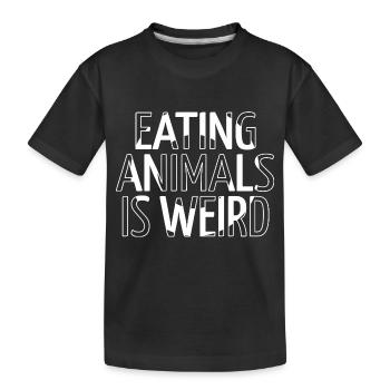 cadeau d’anniversaire sensibilisation aux droits des animaux - T-shirt bio Premium Enfant - noir - Devant
