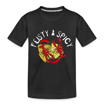 Fiery & Spicy - Cancer Motif for Lovers - Kids' Premium Organic T-Shirt - black - Front