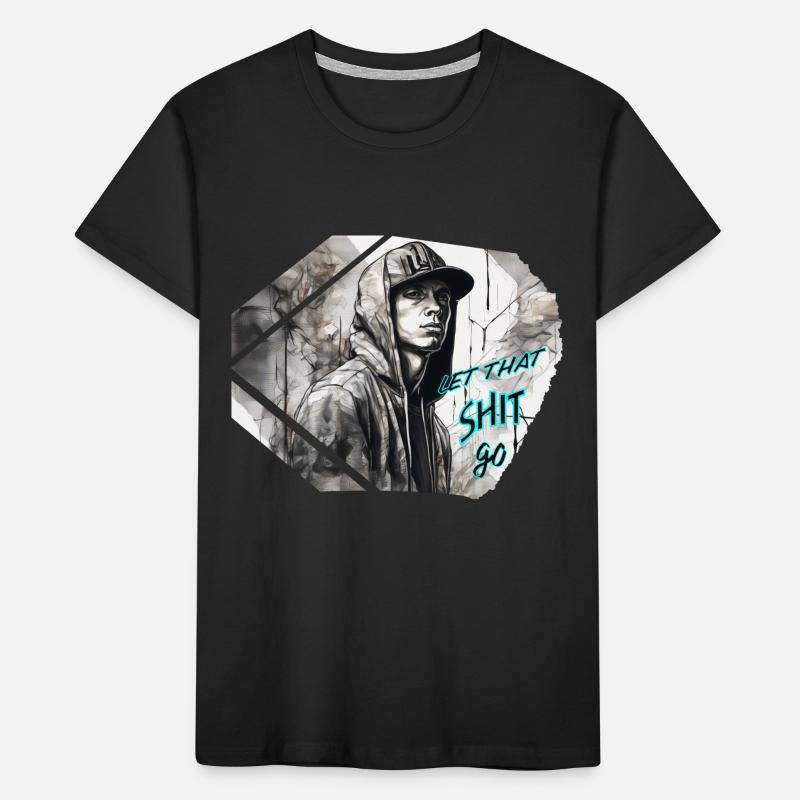 junger Rapper Kinder Premium Bio T-Shirt