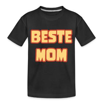 Supermama in Comic-Schrift - Kinder Premium Bio T-Shirt - Schwarz - Vorne