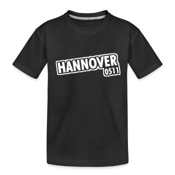 Hanovre - 0511 - Indicatif régional - Basse-Saxe - T-shirt bio Premium Enfant - noir - Devant