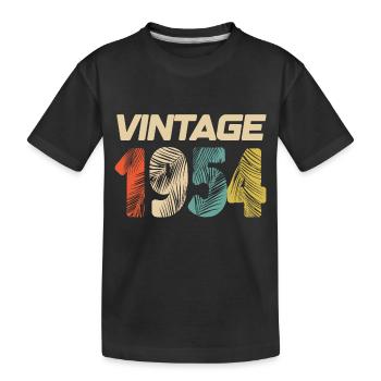 Vintage 1954 Retro - Best-seller - T-shirt bio Premium Enfant - noir - Devant