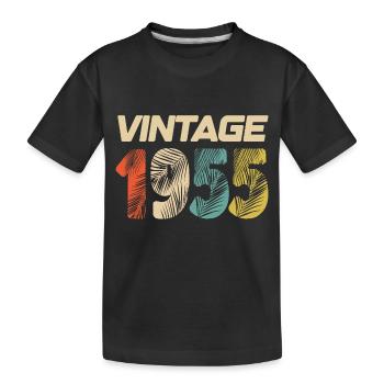 Vintage 1955 Retro - Bestseller - Kinder Premium Bio T-Shirt - Schwarz - Vorne