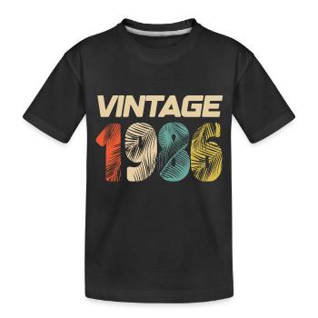 Jahrgang 1986 Retro - Bestseller - Kinder Premium Bio T-Shirt - Schwarz - Vorne
