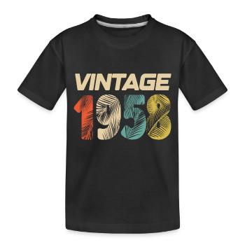 Vintage 1958 Retro - Best-seller - T-shirt bio Premium Enfant - noir - Devant