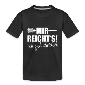 Mir reichts - Kinder Premium Bio T-Shirt - Schwarz - Vorne