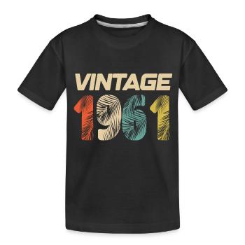 Vintage 1961 Retro - Bestseller - Kinder Premium Bio T-Shirt - Schwarz - Vorne