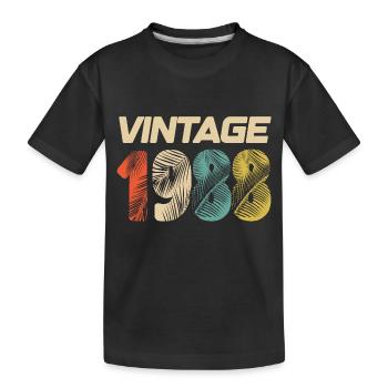 Vintage 1988 Retro - Best-seller - T-shirt bio Premium Enfant - noir - Devant