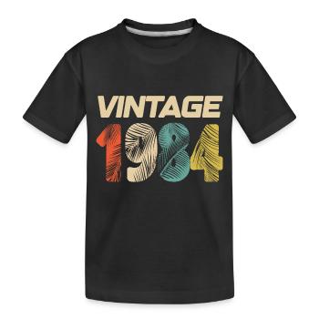 Jahrgang 1984 Retro - Bestseller - Kinder Premium Bio T-Shirt - Schwarz - Vorne