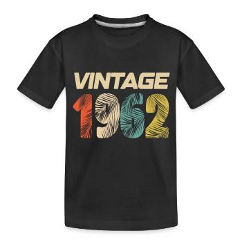 Vintage 1962 Retro - Bestseller - Kinder Premium Bio T-Shirt - Schwarz - Vorne
