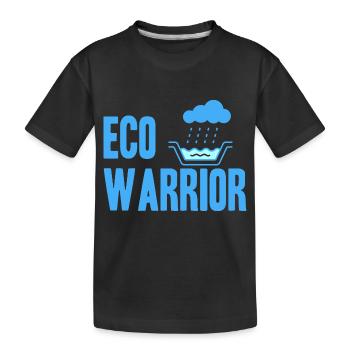 Réservoir d’eau de pluie - récupération de l’eau de pluie - T-shirt bio Premium Enfant - noir - Devant