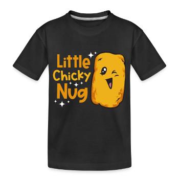 Chicken Nugget Liebhaber Chicken Nuggets - Kinder Premium Bio T-Shirt - Schwarz - Vorne