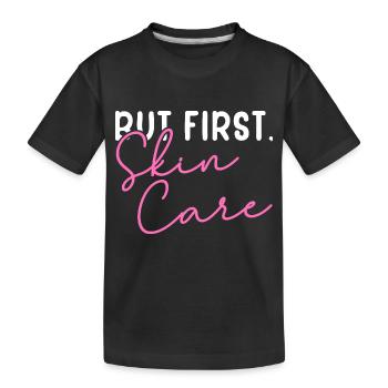 Aber Frist, Hautpflege - Kinder Premium Bio T-Shirt - Schwarz - Vorne