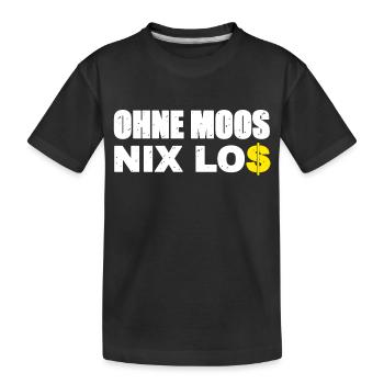 Nothing going on without moss - Kids' Premium Organic T-Shirt - black - Front