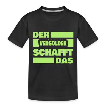 Travaux des doreurs - T-shirt bio Premium Enfant - noir - Devant