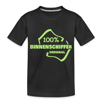 Skippers de navigation intérieure - T-shirt bio Premium Enfant - noir - Devant