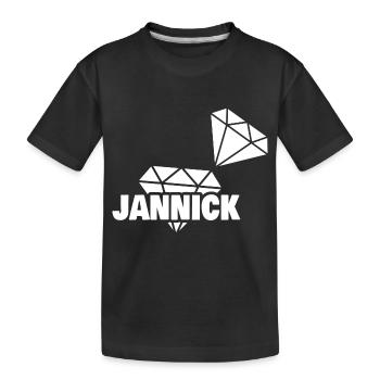 Kostbar Jannick - Kinder Premium Bio T-Shirt - Schwarz - Vorne