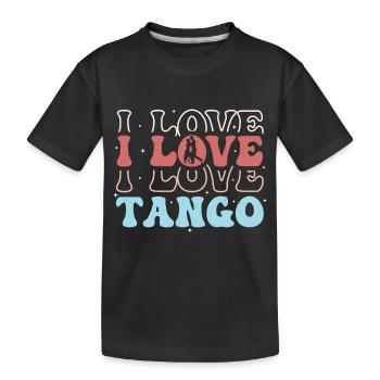 J’aime le tango tango danse musique latine - T-shirt bio Premium Enfant - noir - Devant