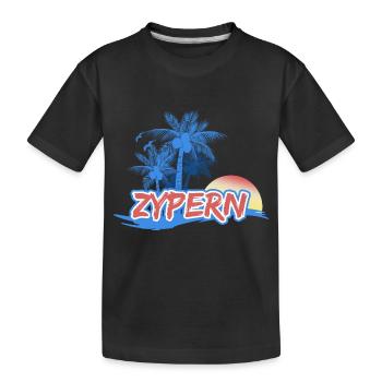 Plage Chypre - T-shirt bio Premium Enfant - noir - Devant