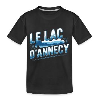 Le Lac d'Annecy - T-shirt bio Premium Enfant - noir - Devant