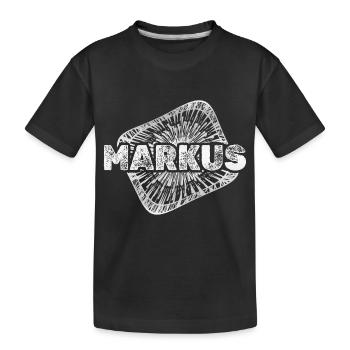 Gift for Markus - Kids' Premium Organic T-Shirt - black - Front