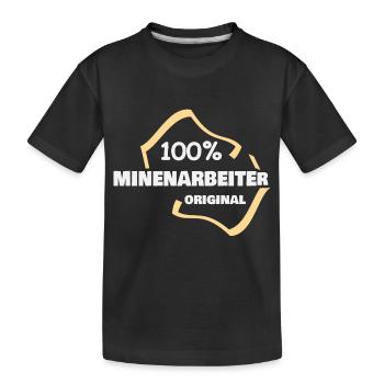 Occupation: Miner - Kids' Premium Organic T-Shirt - black - Front