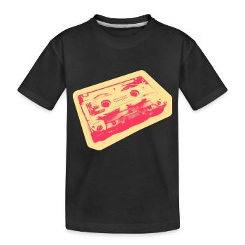Kids from the 90s - free little gold MC - Kinder Premium Bio T-Shirt - Schwarz - Vorne