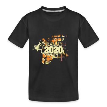 2020 - Kids' Premium Organic T-Shirt - black - Front