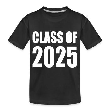 Class of 2025 - Kids' Premium Organic T-Shirt - black - Front