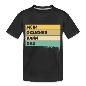 Profession Designer - Kids' Premium Organic T-Shirt - black - Front