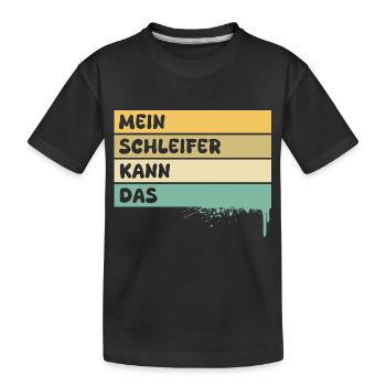 Beruf Schleifer - Kinder Premium Bio T-Shirt - Schwarz - Vorne