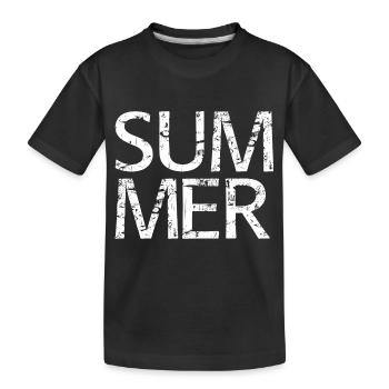 Summer - Kinder Premium Bio T-Shirt - Schwarz - Vorne