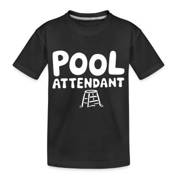 Profitez de l’ambiance de la piscine - T-shirt bio Premium Enfant - noir - Devant