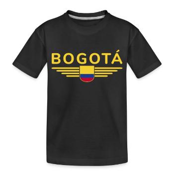 Bogotá Design – Stadt der Anden - Kinder Premium Bio T-Shirt - Schwarz - Vorne