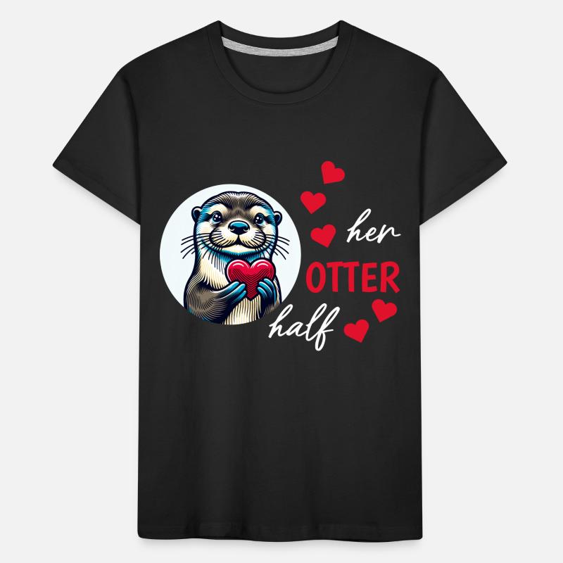 Otter half liebe geschenk Kinder Premium Bio T-Shirt