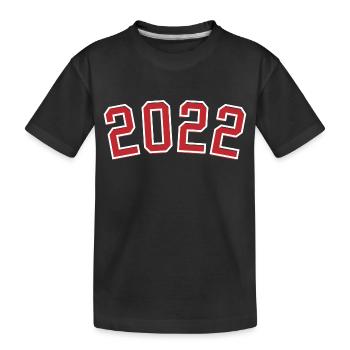 Sport Geburtsjahr 2022 - Kinder Premium Bio T-Shirt - Schwarz - Vorne