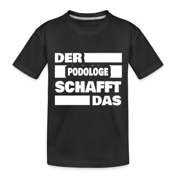 Cadeau pour podiatre - T-shirt bio Premium Enfant - noir - Devant
