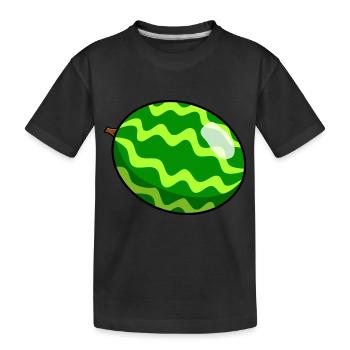 Melone - Kinder Premium Bio T-Shirt - Schwarz - Vorne