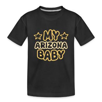 Cadeau pour l’Arizona - T-shirt bio Premium Enfant - noir - Devant