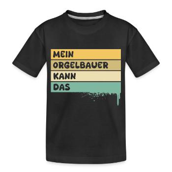 Beruf Orgelbauer - Kinder Premium Bio T-Shirt - Schwarz - Vorne