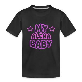 Gift for Alena - Kids' Premium Organic T-Shirt - black - Front
